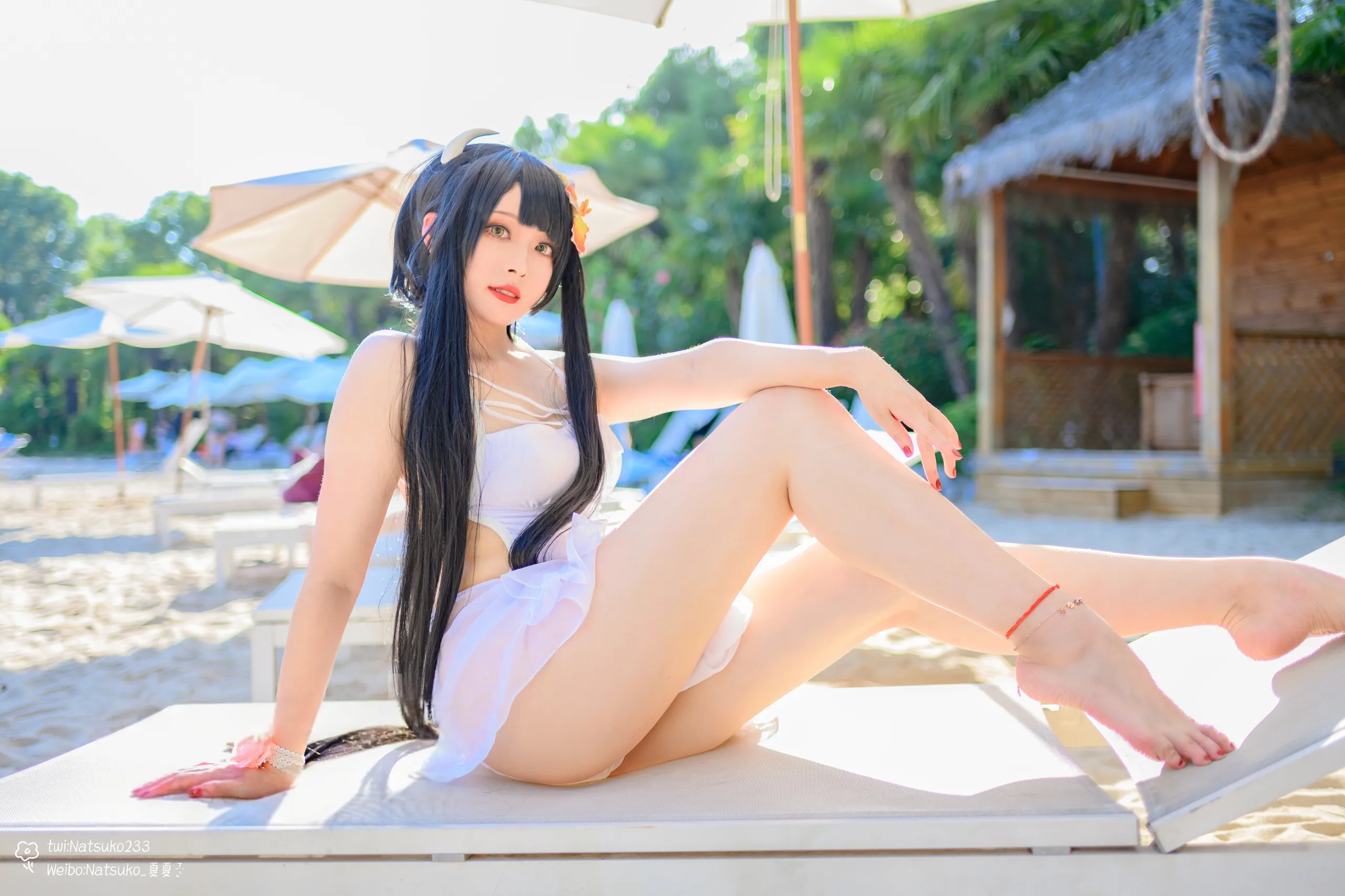 绝美！Natsuko夏夏子泳装大片，重现碧蓝航线比叡风采
