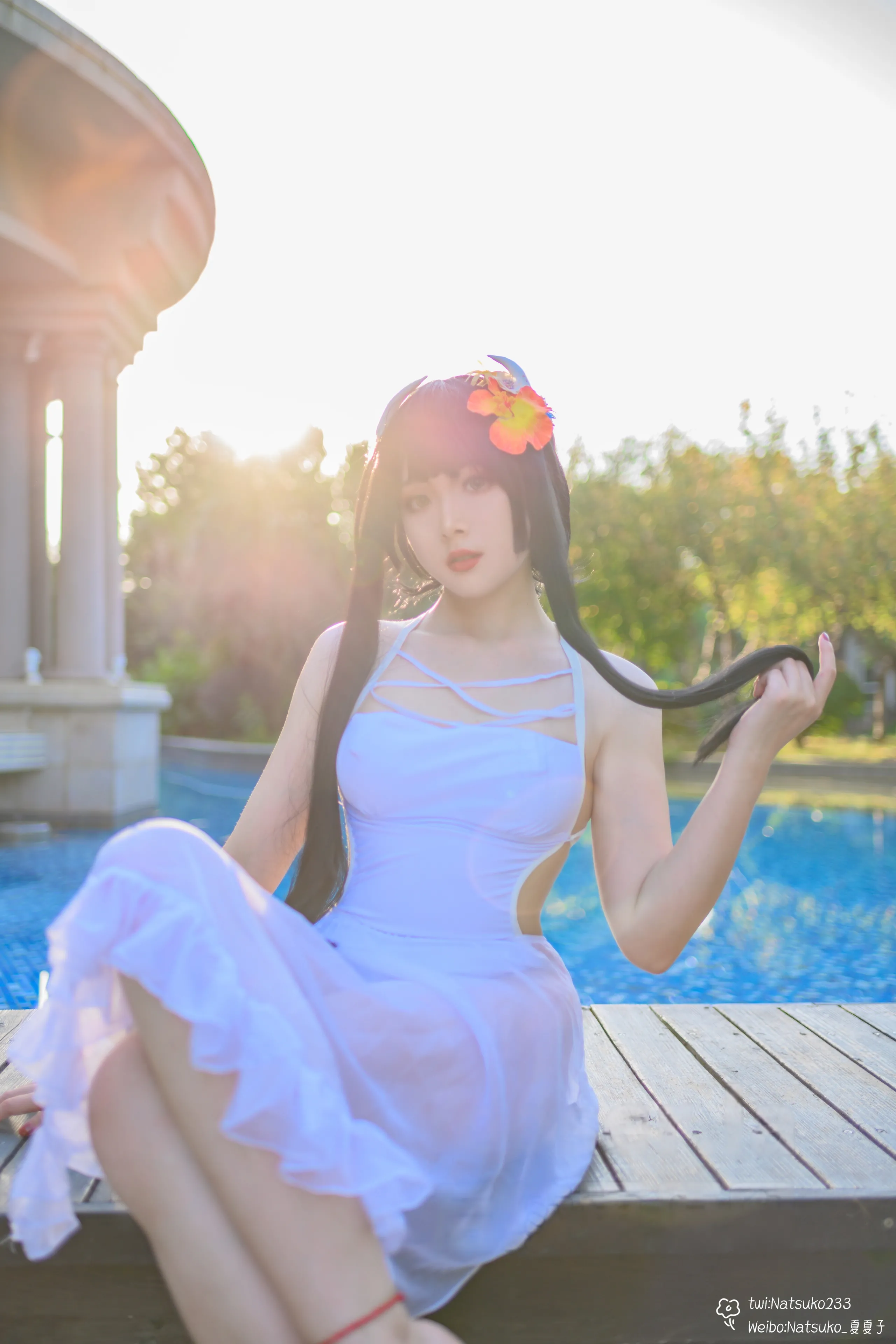 绝美！Natsuko夏夏子泳装大片，重现碧蓝航线比叡风采