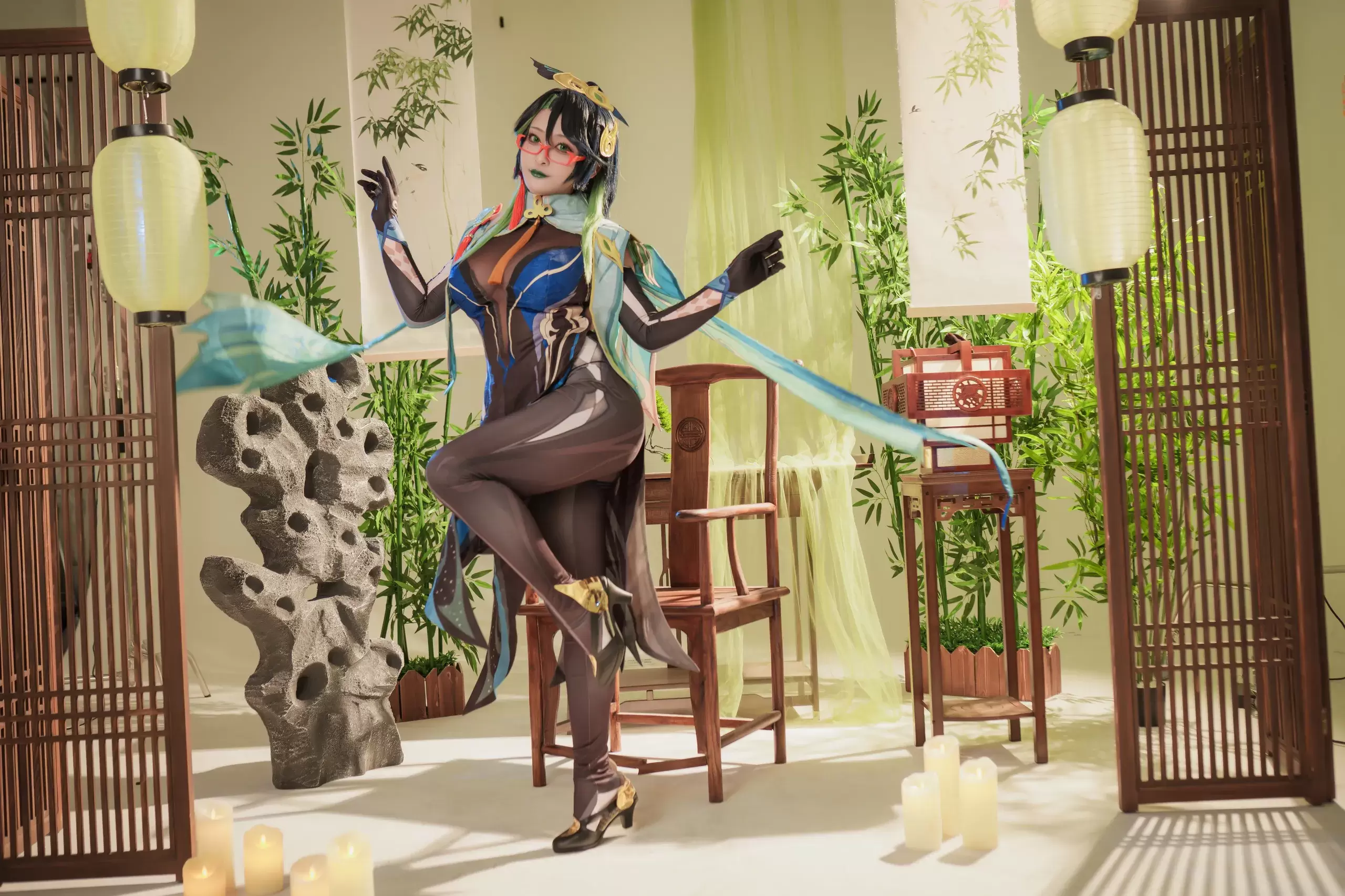 洛璃LoLiSAMA演绎原神闲云：尽显极致魅力与东方雅韵